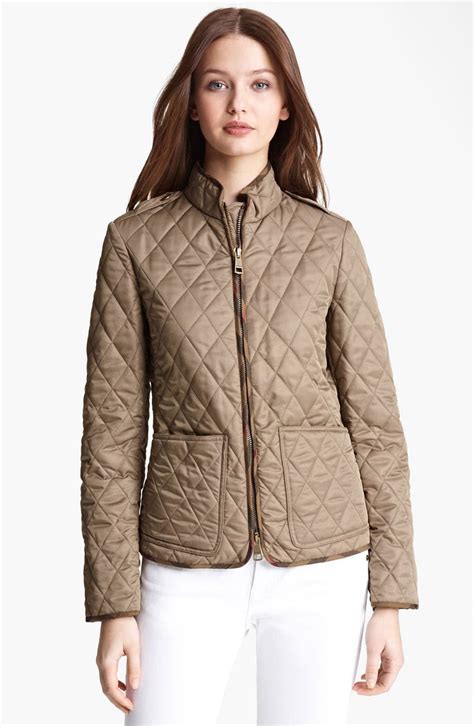 burberry brit quilted jacket zip|burberry quilted jacket nordstrom.